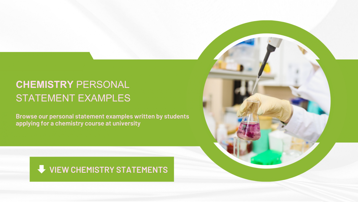 personal statement examples chemistry